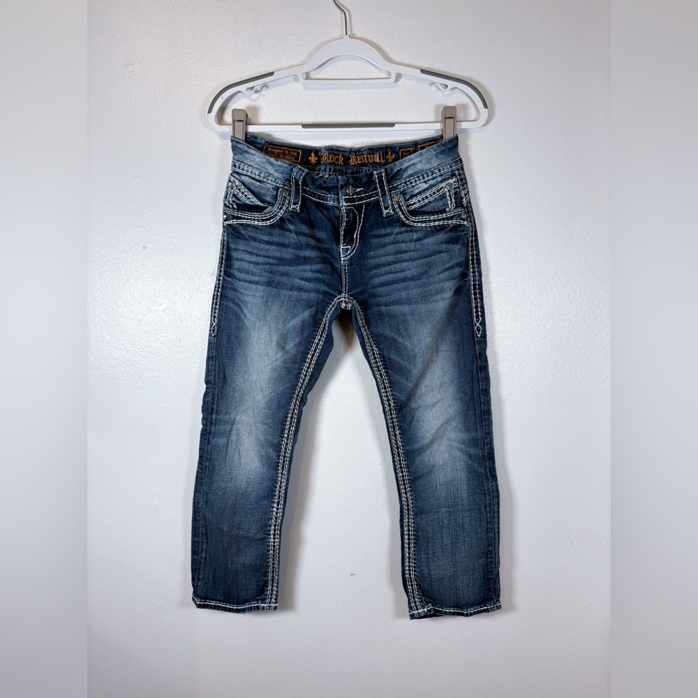 Rock Revival Blue Ankle Jeans